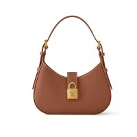 Louis Vuitton Low Key Shoulder Bag In Grained Calfskin M24885 Brown