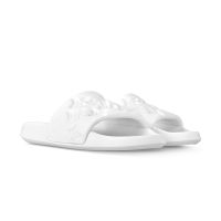 Louis Vuitton Waterfront Slides Unisex Monogram Embossed Rubber 1A9FK3 White