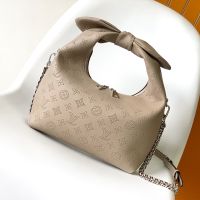 Louis Vuitton Why Knot PM Handbag In Monogram Perforated Calfskin M20701 Apricot