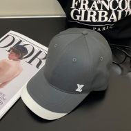 Louis Vuitton LV Iconic Baseball Cap In Cotton with Two-Color Visor Grey