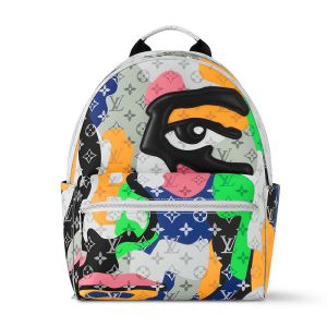 Louis Vuitton Discovery Backpack PM In LV Portrait Monogram Canvas M46680 Multicolor